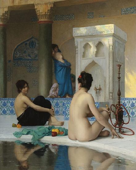 Jean-Leon Gerome After the Bath oil painting picture